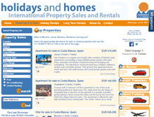 Tablet Screenshot of holidaysandhomes.co.uk